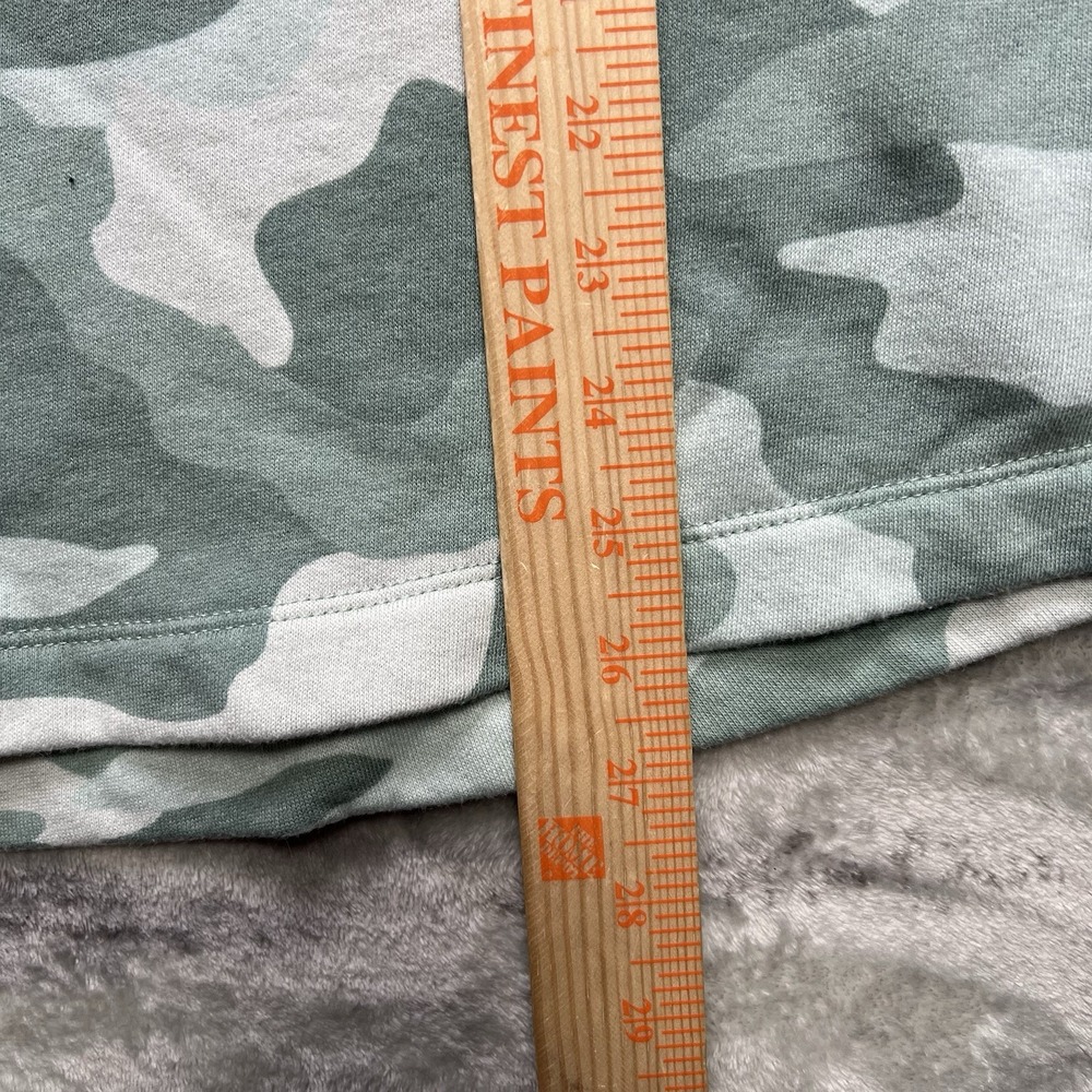Y2K Victoria Secret Love PINK 1/4 Zip Sweatshirt Camo Green Embroidered Size M - Picture 6 of 7